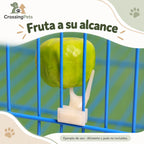 Soporte de dos púas para fruta en jaulas — CrossingPets · imagen 3