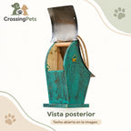 Casita decorativa colgante de acabado turquesa — CrossingPets · imagen 7