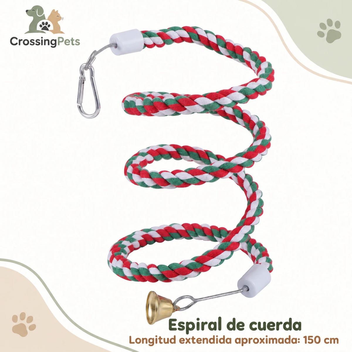 Juguetes y accesorios para aves: columpios, aros y escaleras — CrossingPets · imagen 3