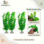 Planta artificial verde para acuario · 26 cm — CrossingPets · imagen 7