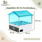 Incubadora compacta de cuatro huecos con cubierta transparente — CrossingPets · imagen 6