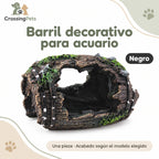 Barril decorativo de resina para acuario · 6 × 9 cm — CrossingPets · imagen 7