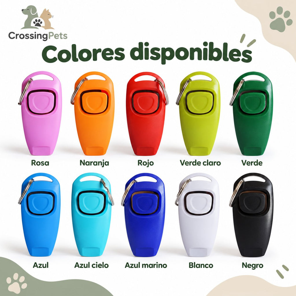 Silbato y clicker de adiestramiento 2 en 1 — CrossingPets · imagen 2