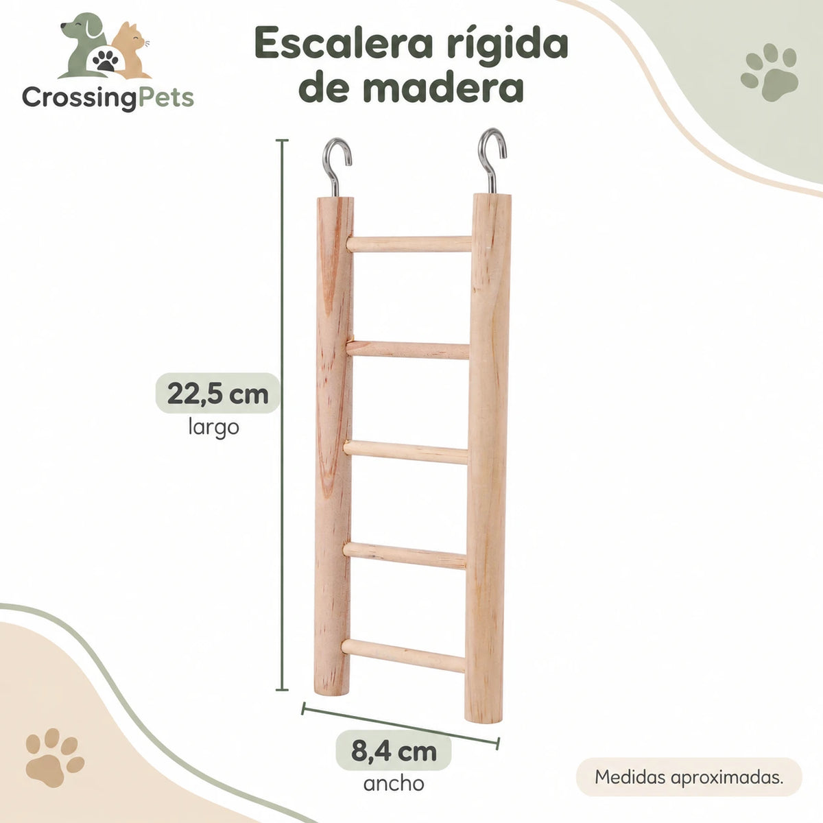 Juguetes y accesorios para aves: columpios, aros y escaleras — CrossingPets · imagen 15