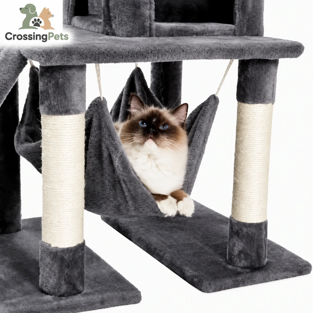 Árboles rascadores bajos para gatos CrossingPets — imagen 14