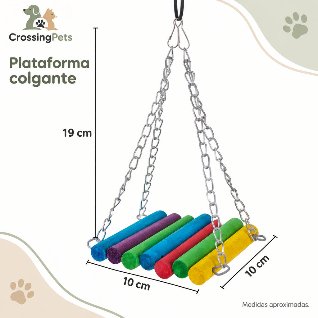 Juguetes y accesorios para aves: columpios, aros y escaleras — CrossingPets · imagen 17