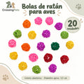 Bolas de ratán de colores para aves — CrossingPets · imagen 1