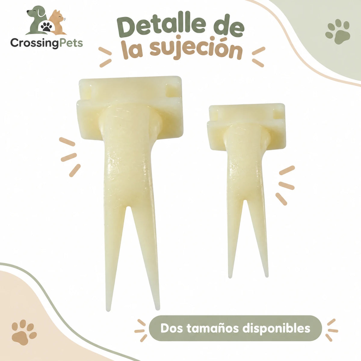 Soporte de dos púas para fruta en jaulas — CrossingPets · imagen 5