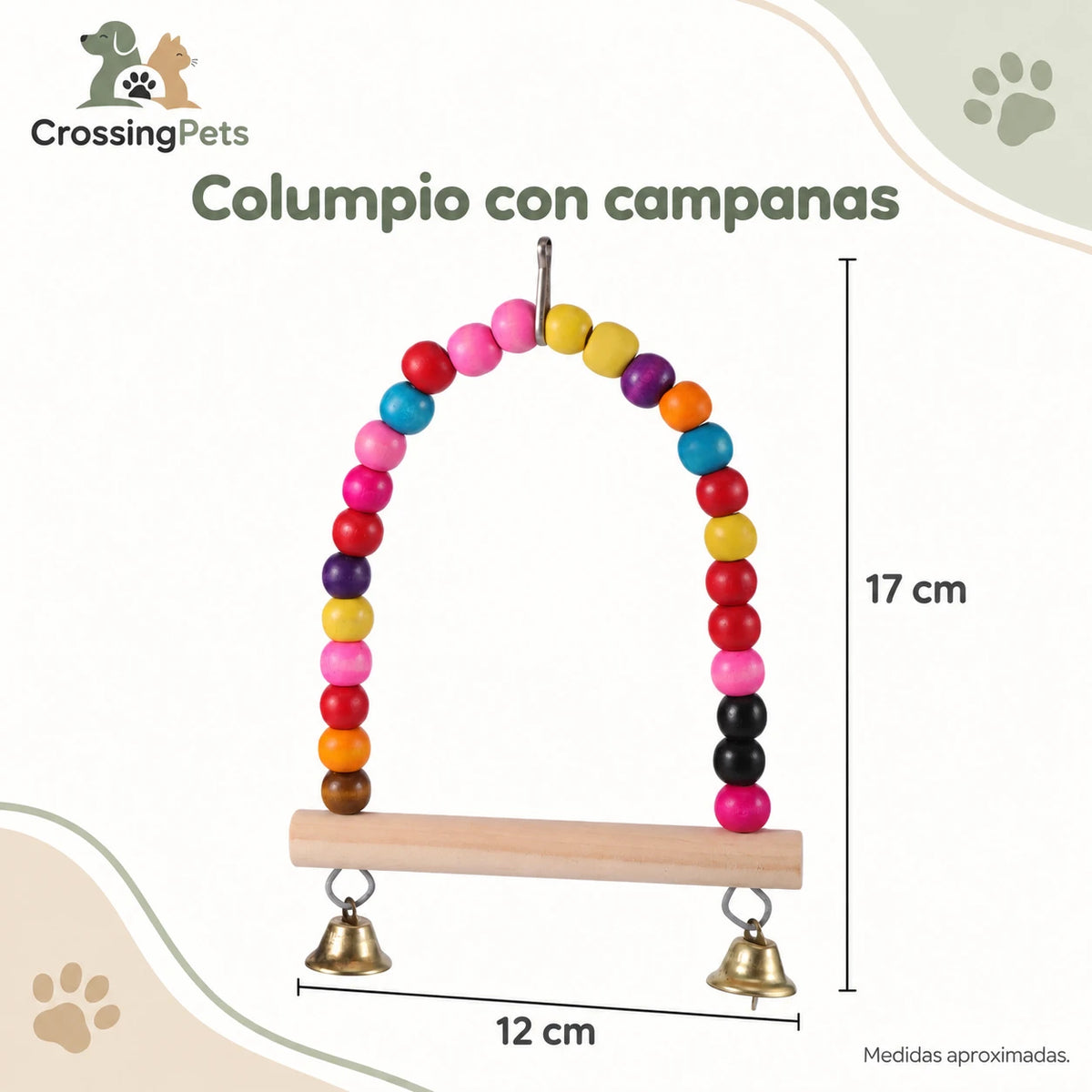 Juguetes y accesorios para aves: columpios, aros y escaleras — CrossingPets · imagen 9