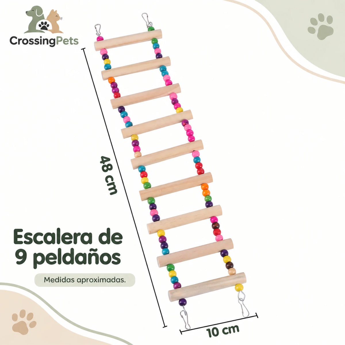 Juguetes y accesorios para aves: columpios, aros y escaleras — CrossingPets · imagen 10