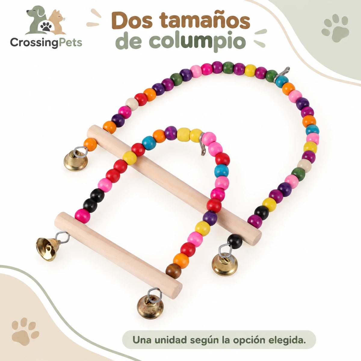 Juguetes y accesorios para aves: columpios, aros y escaleras — CrossingPets · imagen 20