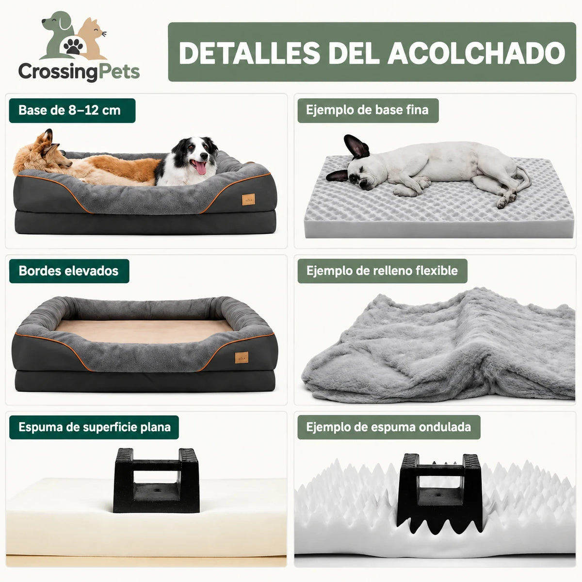 Hundebett mit erhöhtem Rand von CrossingPets — Bild 6