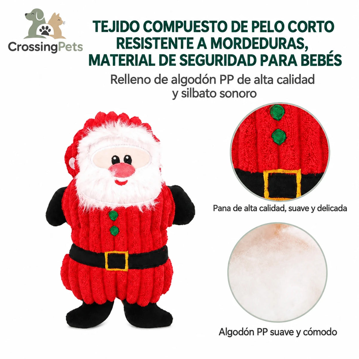 Juguete de Papá Noel para perros CrossingPets - imagen 4