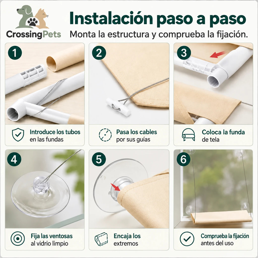 Cama de ventana Lunera de CrossingPets — imagen 6