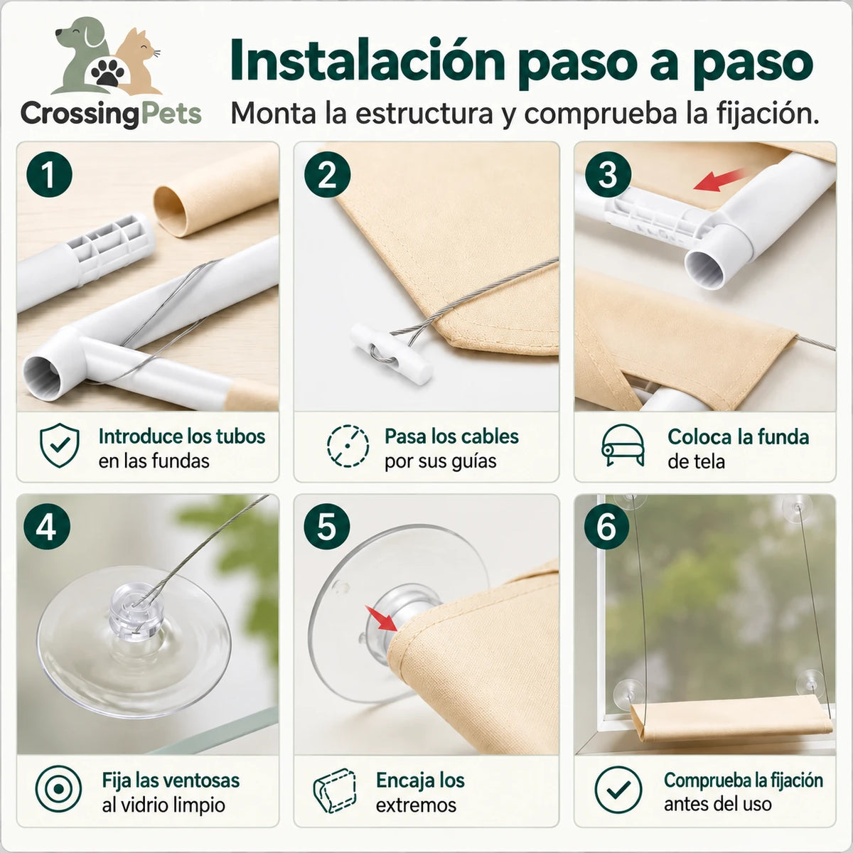 Cama de ventana Lunera de CrossingPets — imagen 6