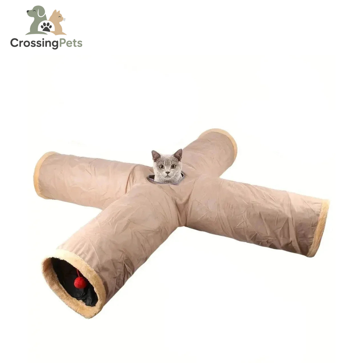 Túnel plegable para gatos Mocca — imagen 2 — CrossingPets