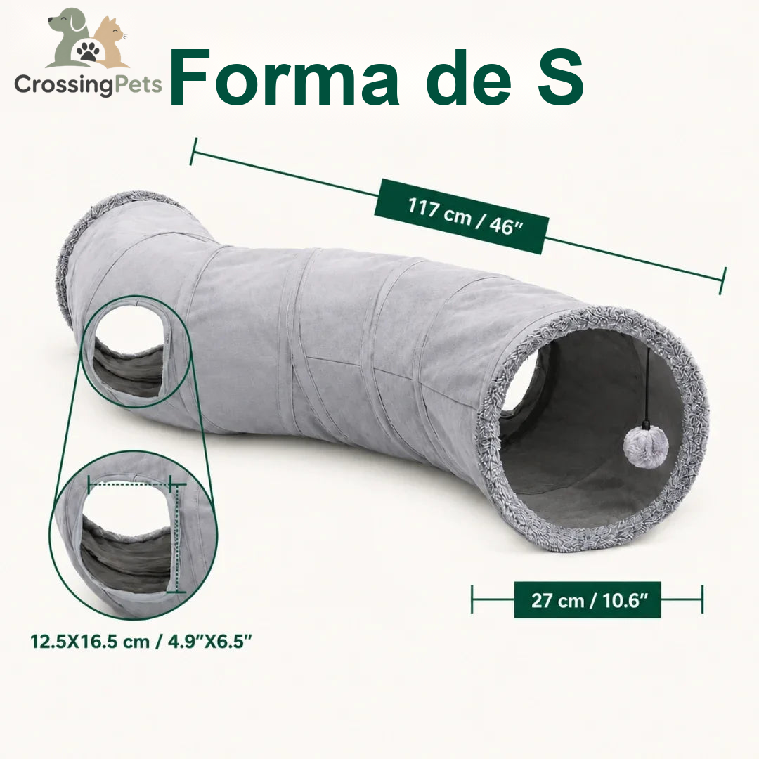 Túnel plegable para gatos Mocca — imagen 7 — CrossingPets