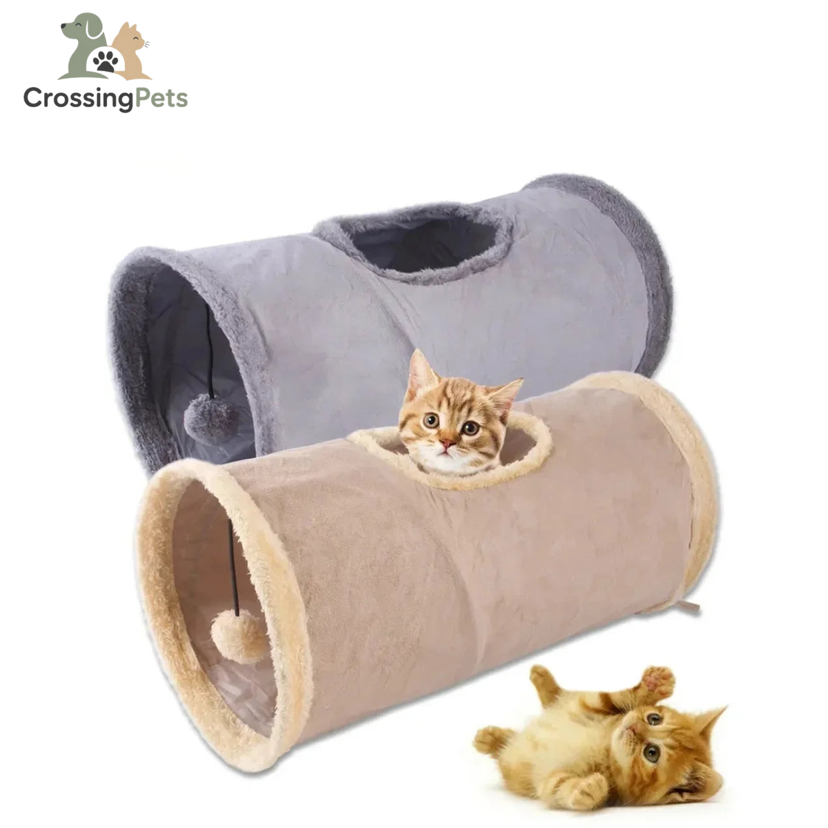 Túnel plegable para gatos Mocca — imagen 14 — CrossingPets