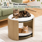 Cama doble tipo lounge para gatos Lunatto de CrossingPets — imagen 6