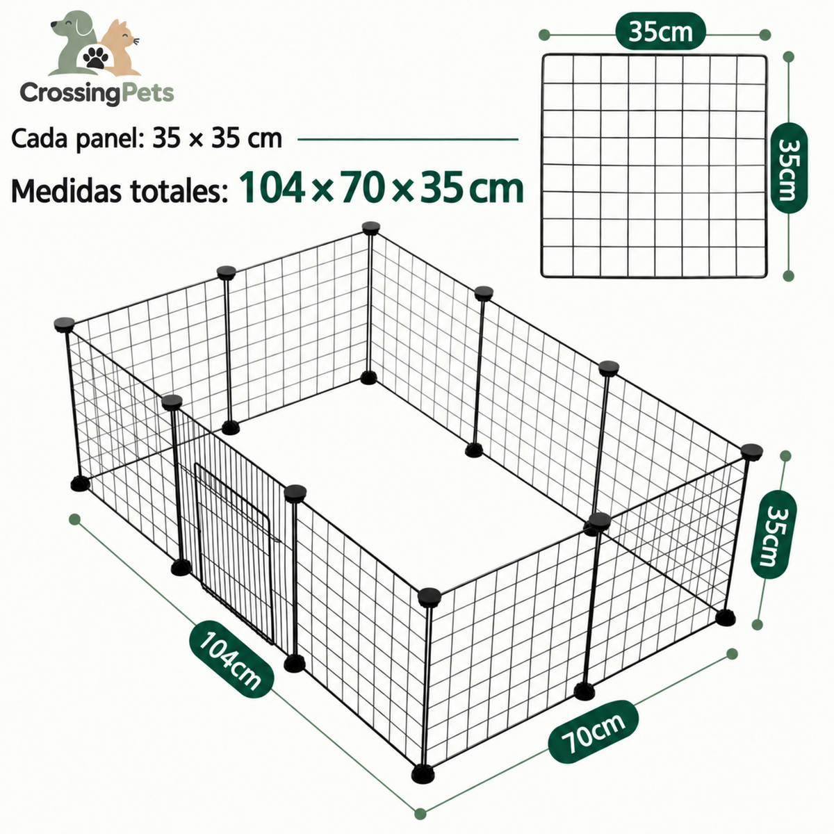 Parque modular para perros — imagen 4 — CrossingPets