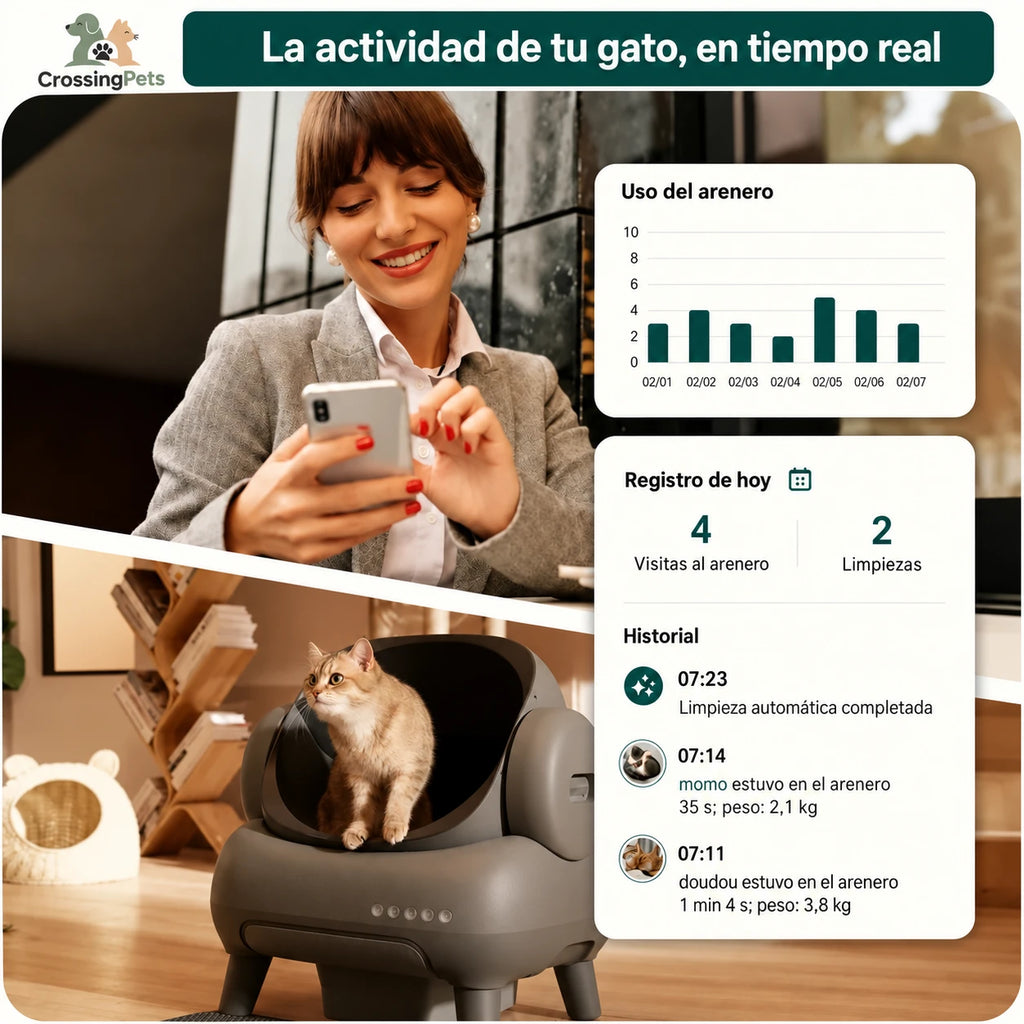 CrossingPets Neakasa M1-Katzentoilette — Bild 9, Informationen auf Spanisch