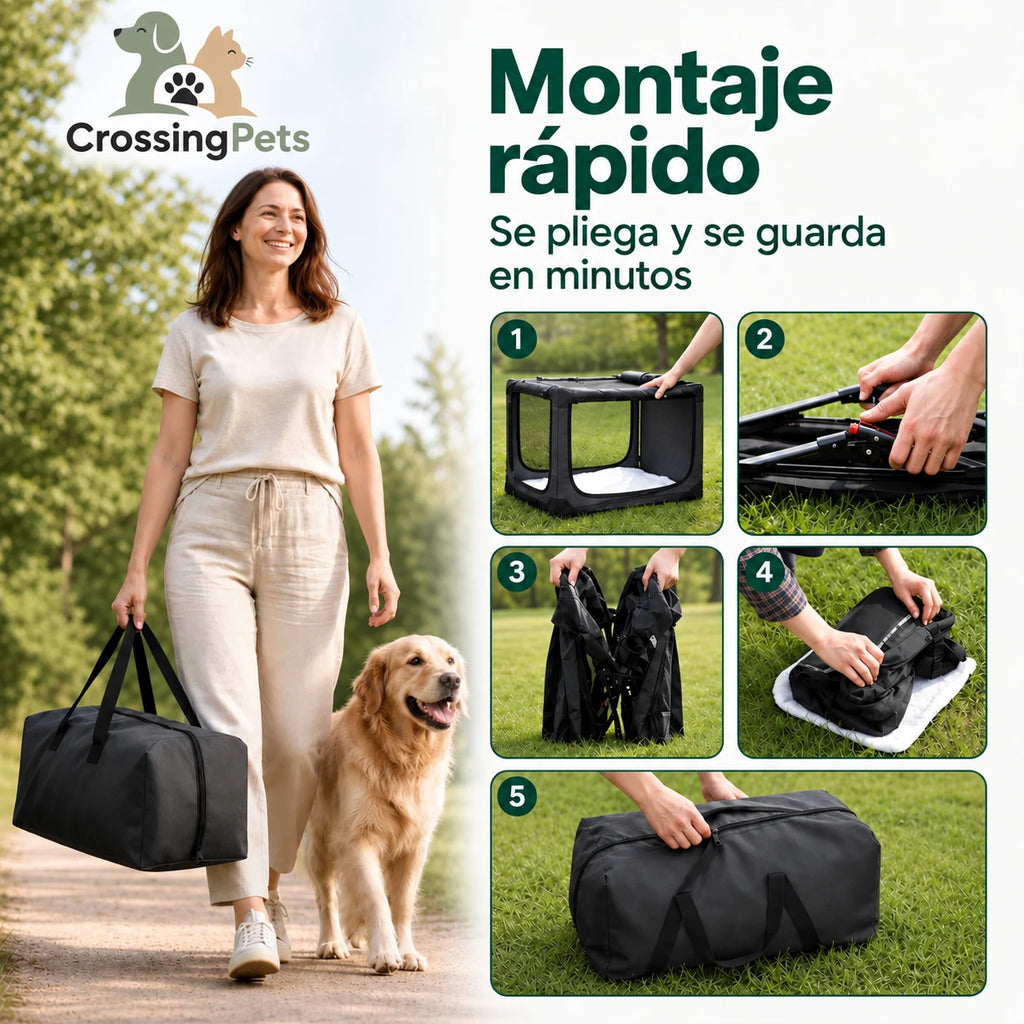 PawHut-Faltbox für Hunde — CrossingPets — Bild 9