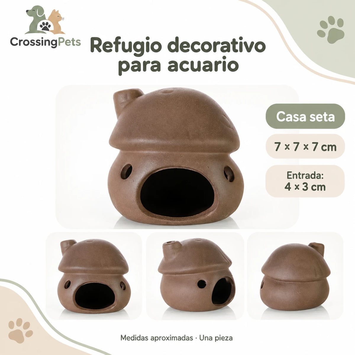 Refugios de cerámica para acuario · 45 modelos — CrossingPets · imagen 24