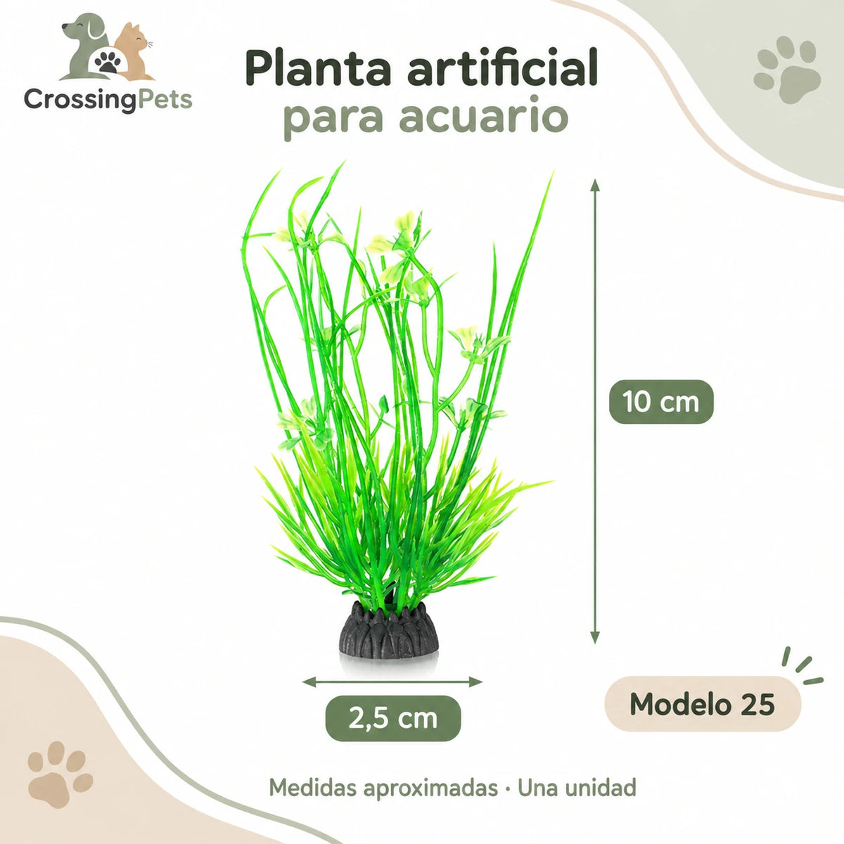 Adornos y plantas artificiales para acuario · 56 modelos — CrossingPets · imagen 25