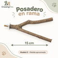 Accesorios para aves: espejo, columpios y posadero en rama — CrossingPets · imagen 1
