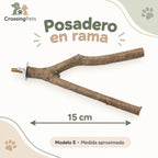 Accesorios para aves: espejo, columpios y posadero en rama — CrossingPets · imagen 1