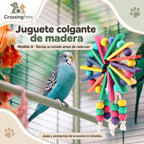 Juguetes colgantes para aves: pack y modelos individuales — CrossingPets · imagen 12