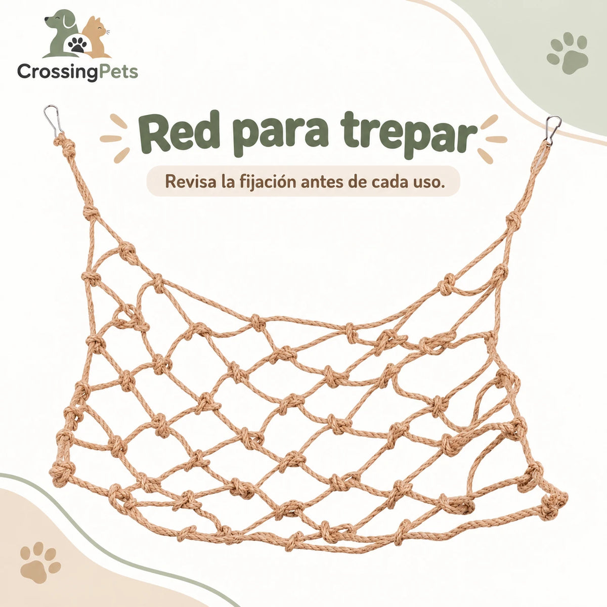 Red de cuerda para aves en dos tamaños — CrossingPets · imagen 2