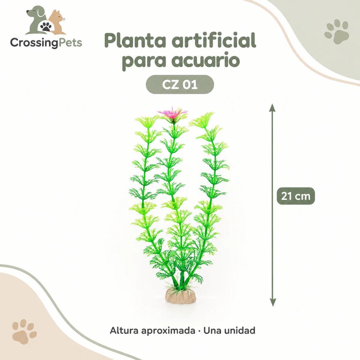 Plantas artificiales para acuario · Modelos sueltos y packs — CrossingPets · imagen 23