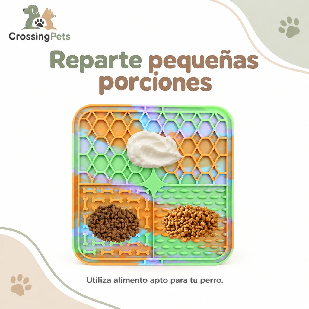 Alfombrilla de lamido de silicona con ventosas — CrossingPets · imagen 12