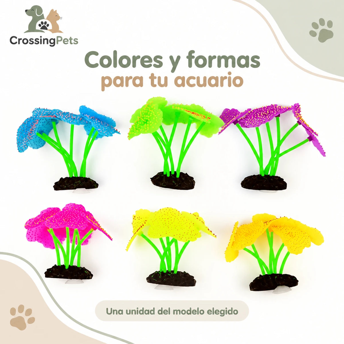 Adornos y plantas artificiales para acuario · 56 modelos — CrossingPets · imagen 59