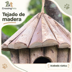 Casita colgante de madera para aves — CrossingPets · imagen 3