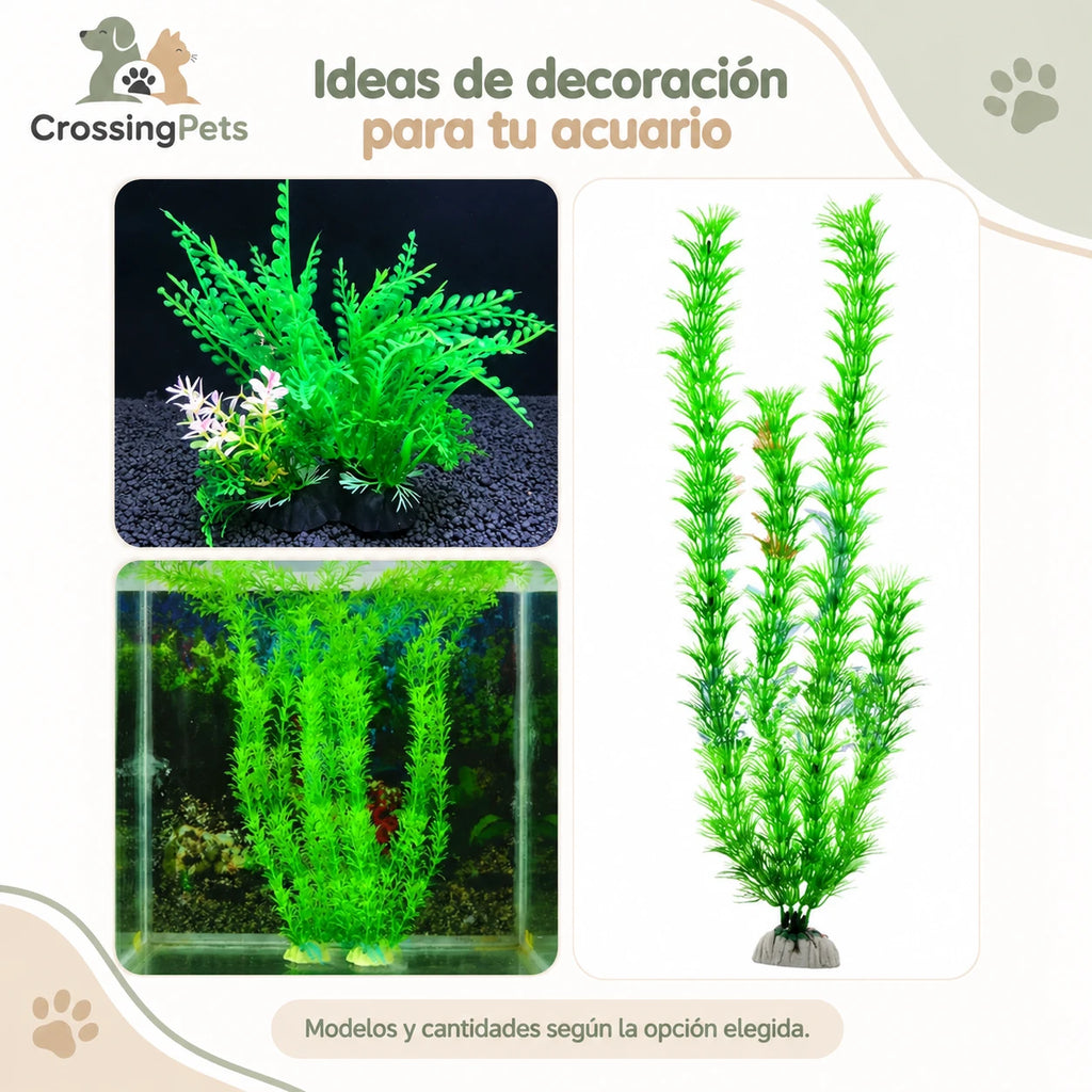 Plantas artificiales para acuario · Modelos sueltos y packs — CrossingPets · imagen 30