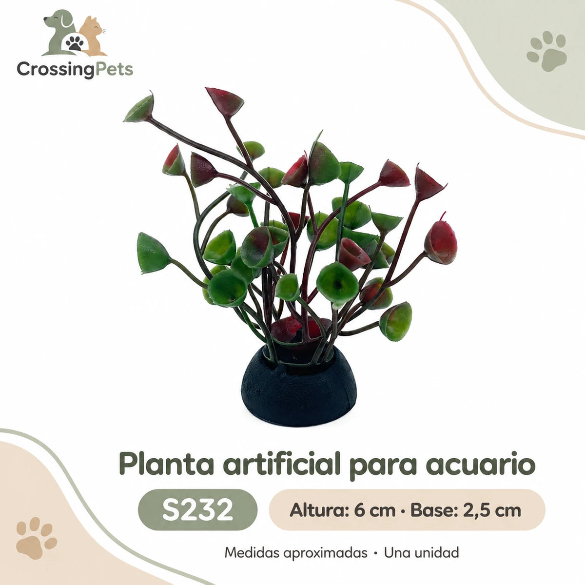 Plantas artificiales para acuario · 24 modelos — CrossingPets · imagen 7