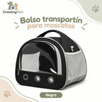Bolso transportín con ventana frontal y correa — CrossingPets · imagen 3