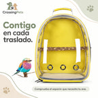Mochila transportadora transparente para aves — CrossingPets · imagen 10