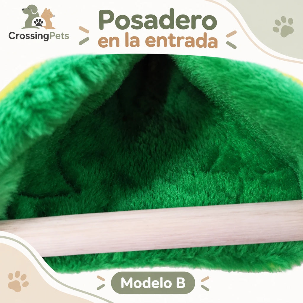 Refugios colgantes de tela para aves — CrossingPets · imagen 8