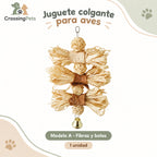 Juguete colgante de texturas y madera para aves — CrossingPets · imagen 9