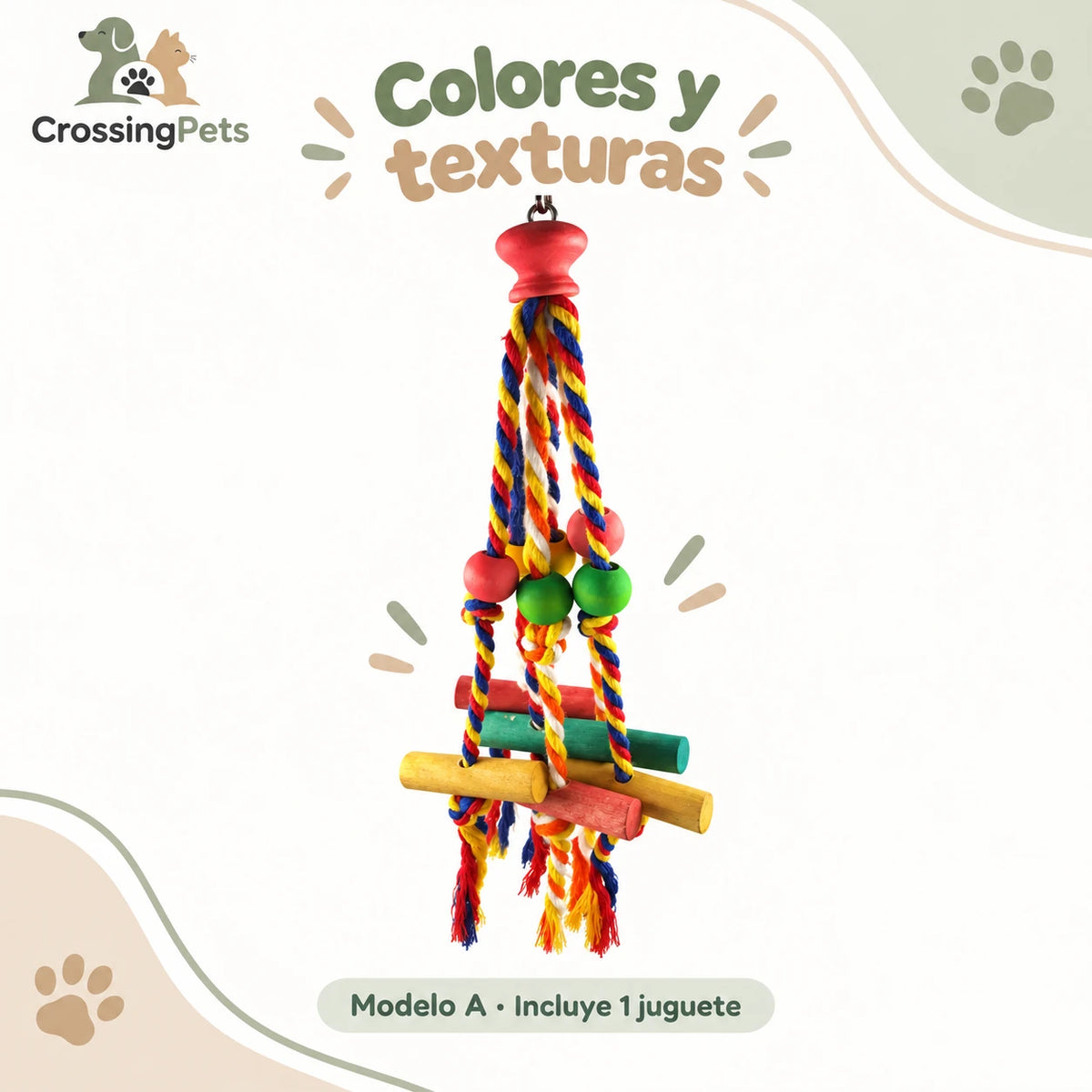 Juguetes y columpios colgantes para aves — CrossingPets · imagen 17