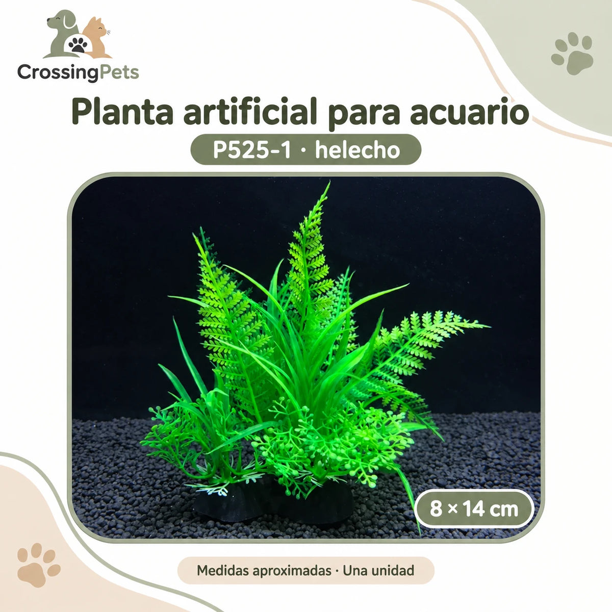 Plantas artificiales para acuario · Modelos sueltos y packs — CrossingPets · imagen 16