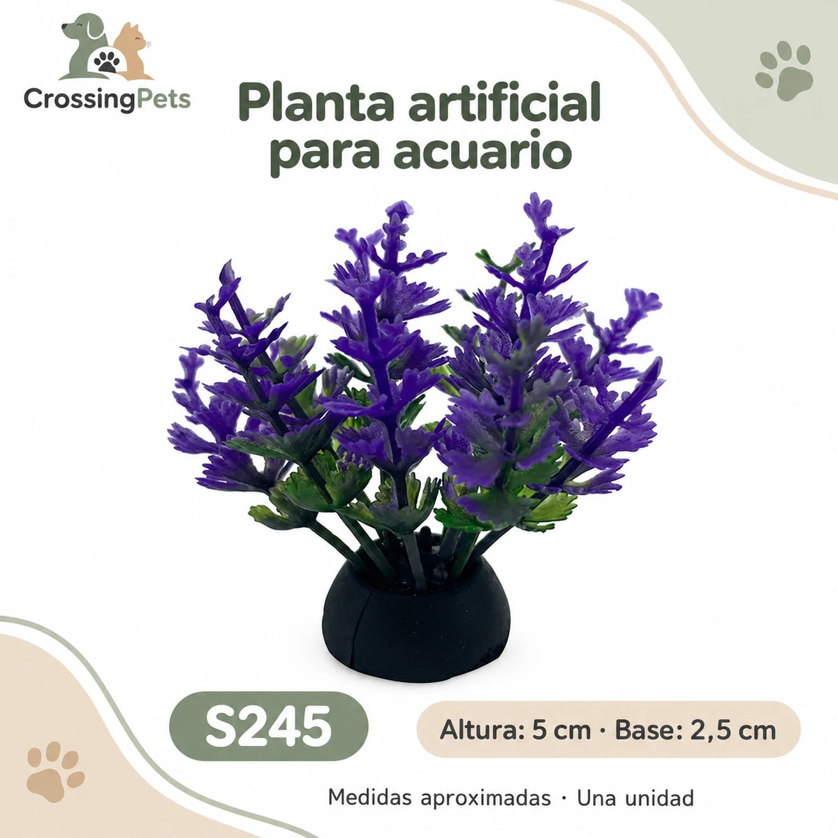Plantas artificiales para acuario · 24 modelos — CrossingPets · imagen 3