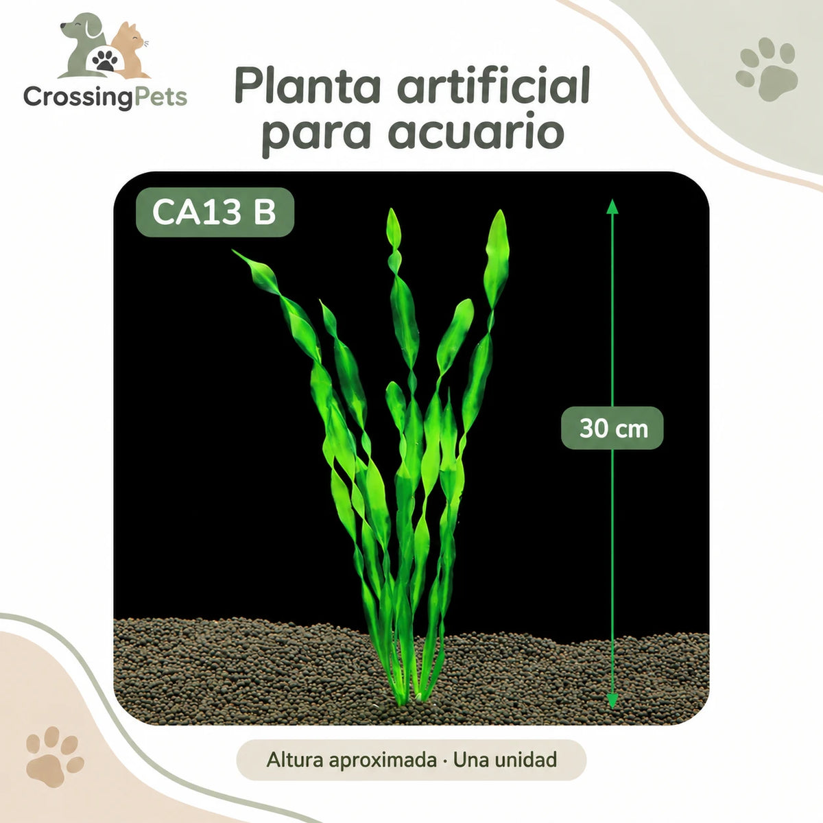 Plantas artificiales para acuario · Modelos sueltos y packs — CrossingPets · imagen 21
