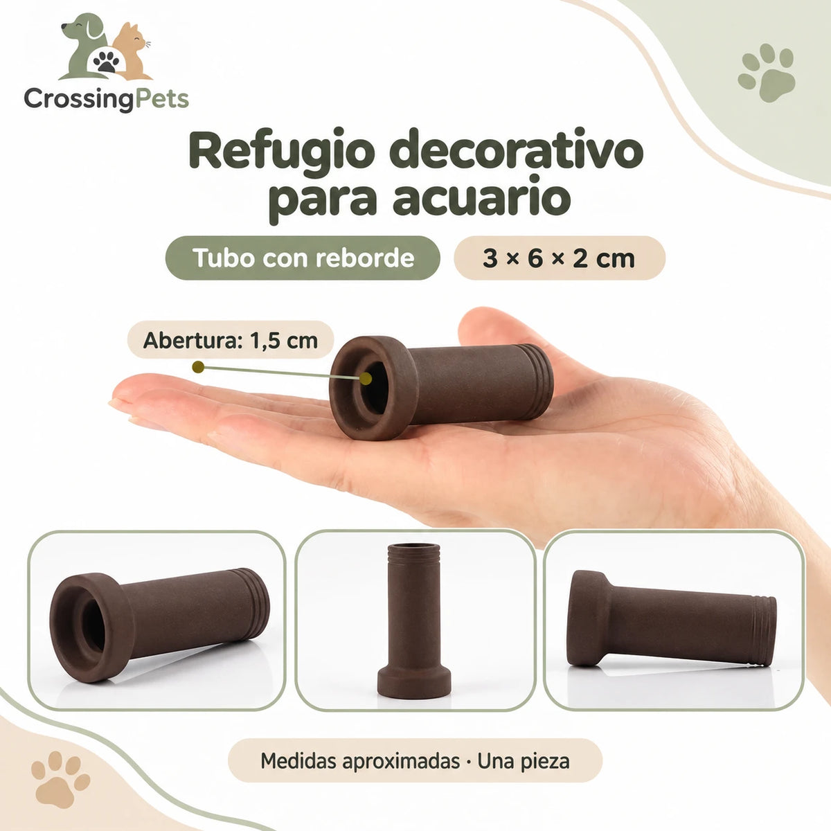 Refugios de cerámica para acuario · 45 modelos — CrossingPets · imagen 3