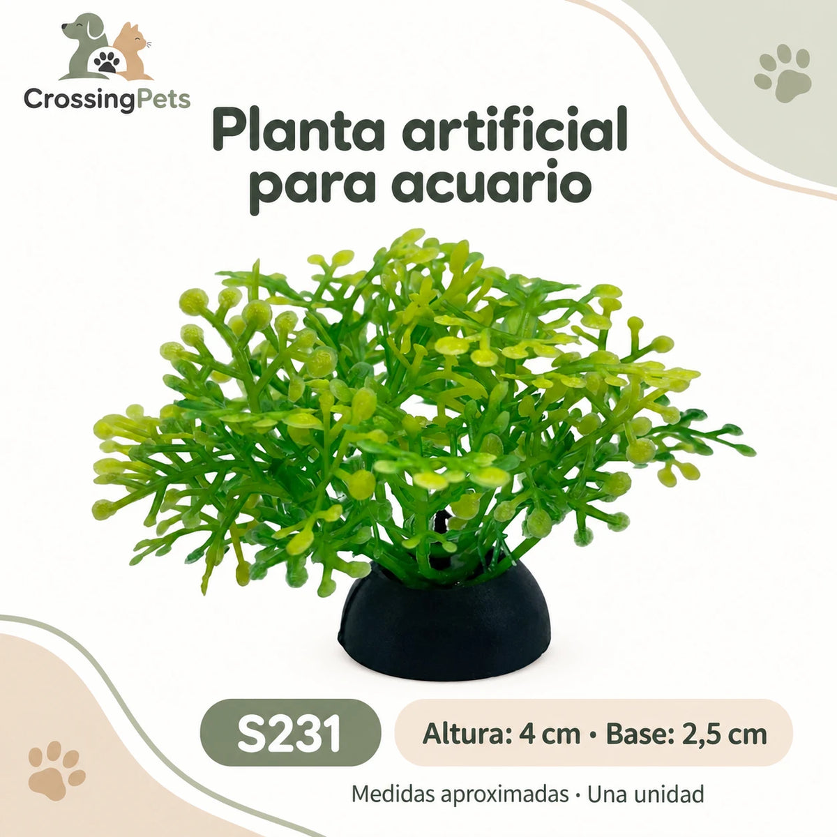 Plantas artificiales para acuario · 24 modelos — CrossingPets · imagen 2