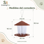 Comedero colgante transparente para aves de 700 ml — CrossingPets · imagen 8