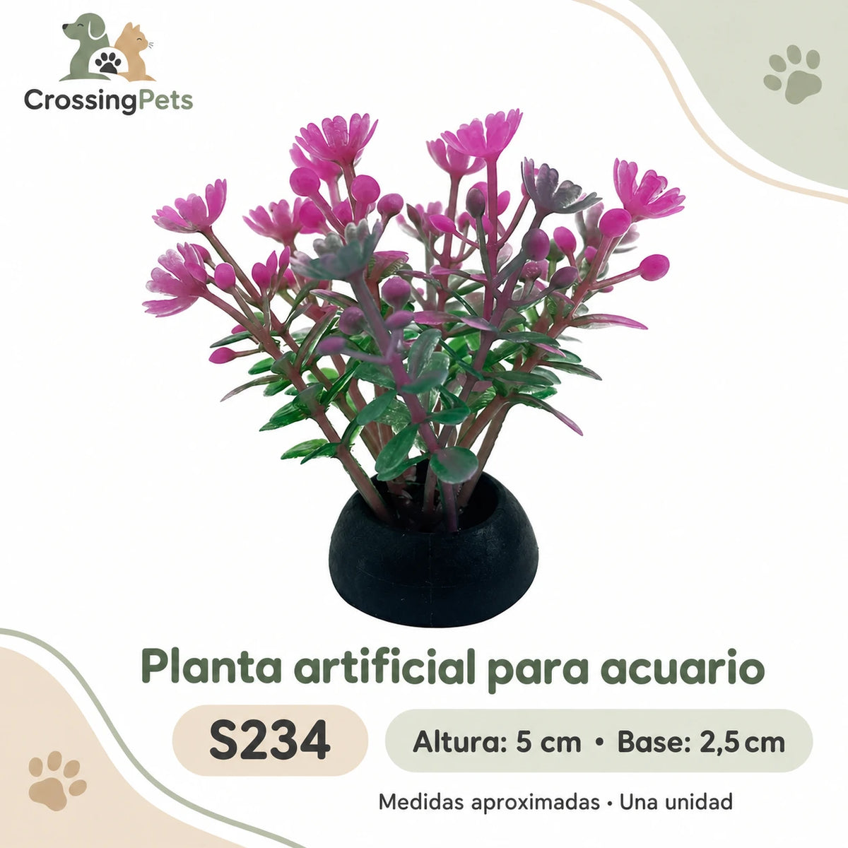 Plantas artificiales para acuario · 24 modelos — CrossingPets · imagen 5